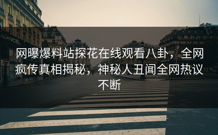 网曝爆料站探花在线观看八卦，全网疯传真相揭秘，神秘人丑闻全网热议不断