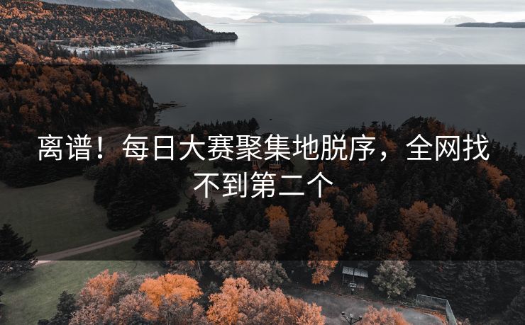 离谱！每日大赛聚集地脱序，全网找不到第二个